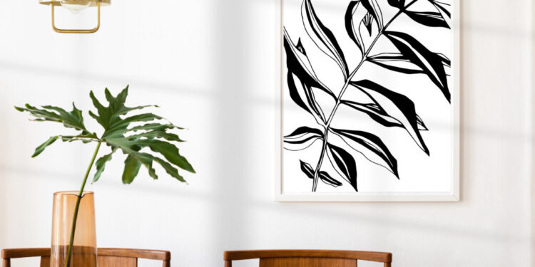 New Black White Botanical Art Homebuyer Weekly